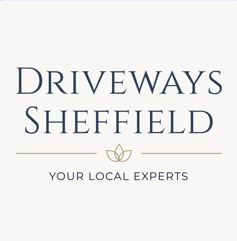 Driveways Sheffield logo with leaf icon and tagline Your Local Experts